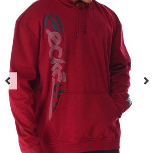 Ecko Red Marled Intersect Zip Up Hoodie